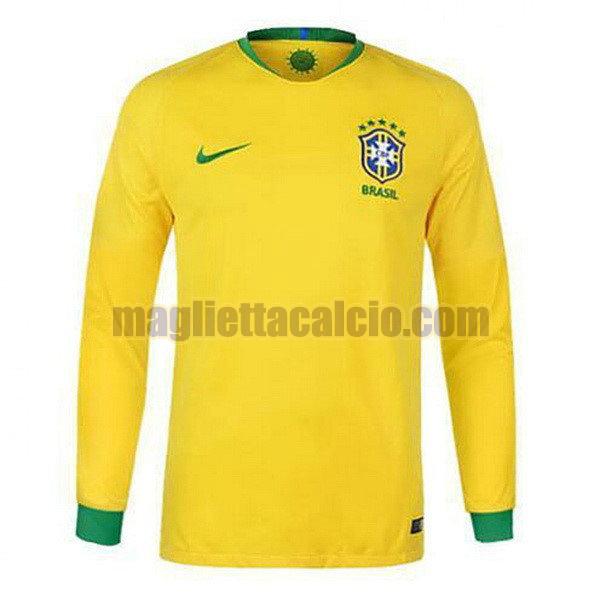 maglia manica lunga brasile uomo prima divise 2018