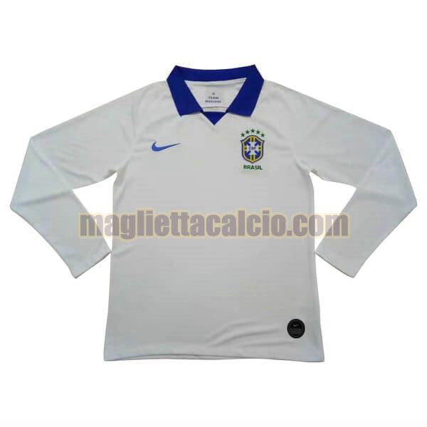 maglia manica lunga brasile uomo seconda divise 2019