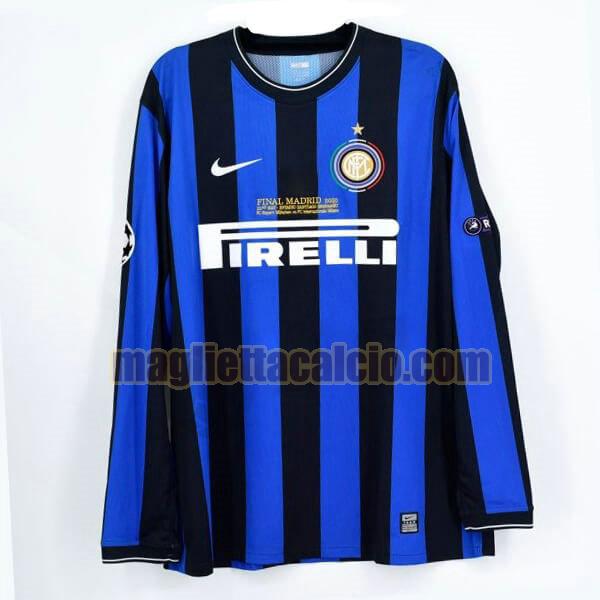 maglia manica lunga inter milan uomo prima divise 2009-2010
