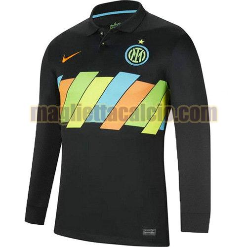 maglia manica lunga inter milan uomo terza 2021-2022