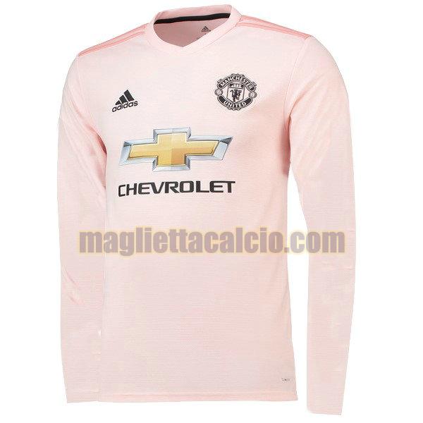 maglia manica lunga manchester united uomo seconda divise 2018-2019