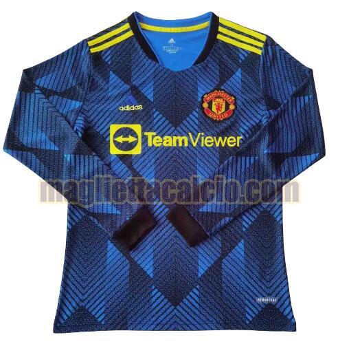 maglia manica lunga manchester united uomo terza 2021-2022