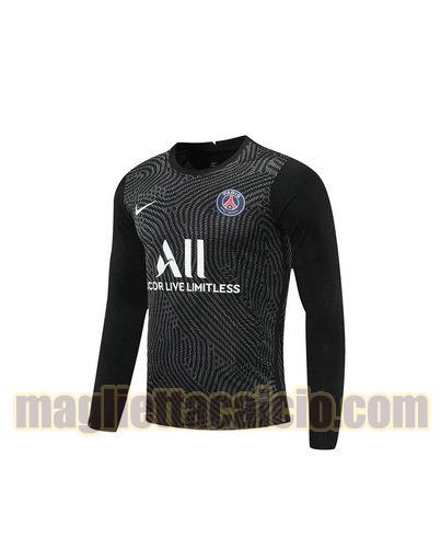 maglia manica lunga paris saint germain uomo nero portiere 2020-2021