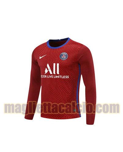 maglia manica lunga paris saint germain uomo rosso portiere 2020-2021