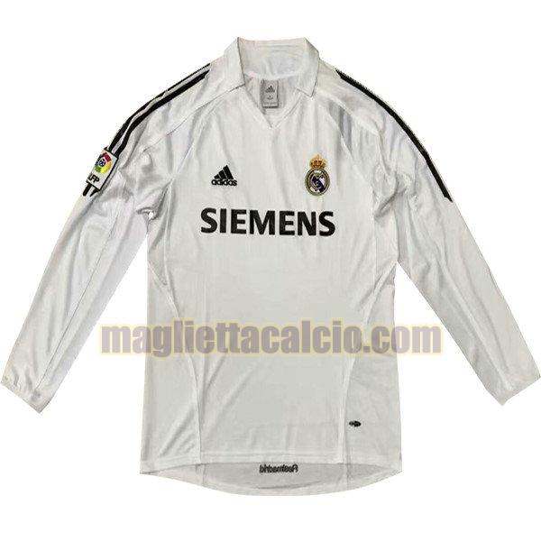 maglia manica lunga real madrid uomo prima divise 2005-2006