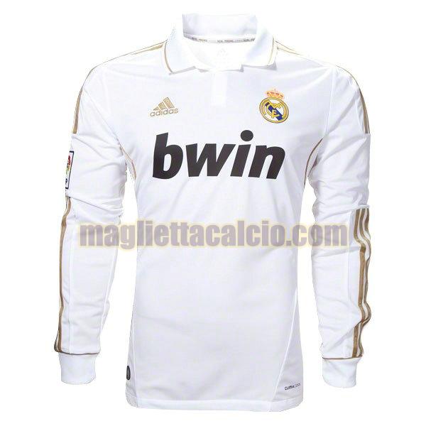 maglia manica lunga real madrid uomo prima divise 2011-2012