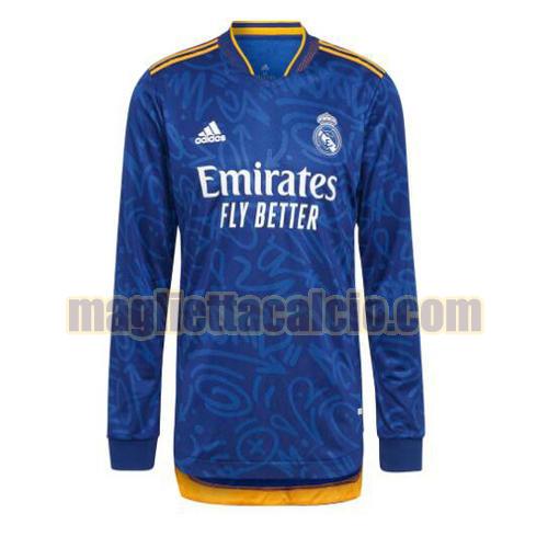 maglia manica lunga real madrid uomo seconda 2021-22