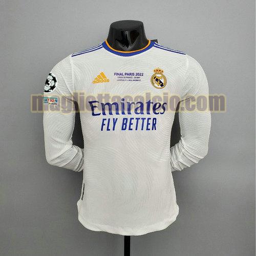 maglia maniche lunghe real madrid uomo prima 2021-2022