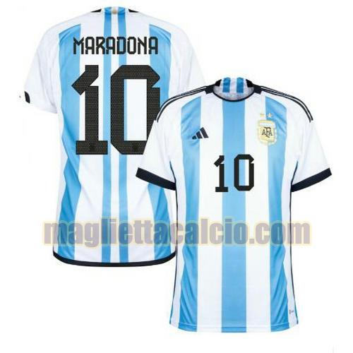 maglia maradona 10 argentina uomo prima 2022
