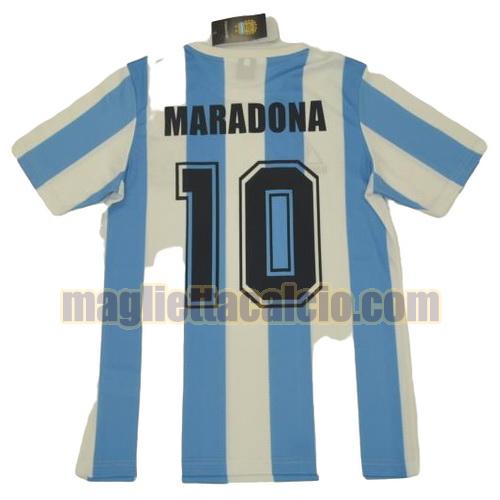 maglia maradona 10 argentina uomo prima divisa coppa del mondo 1986