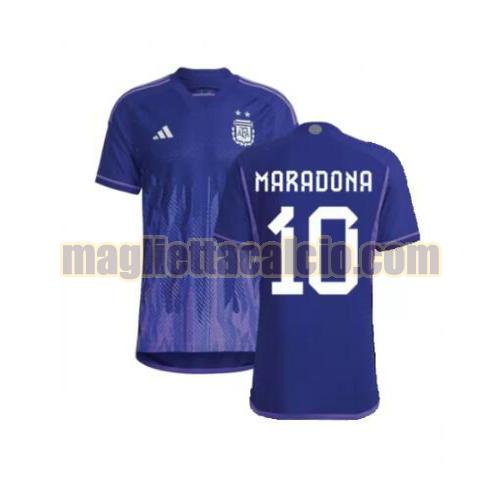 maglia maradona 10 argentina uomo seconda 2022
