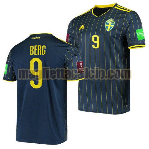 maglia marcus berg 9 svezia uomo seconda 2022