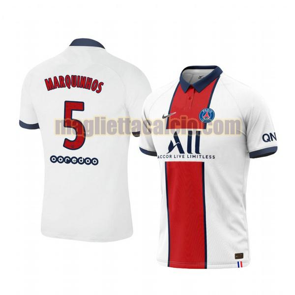 maglia marquinhos 5 paris saint germain uomo seconda 2020-2021