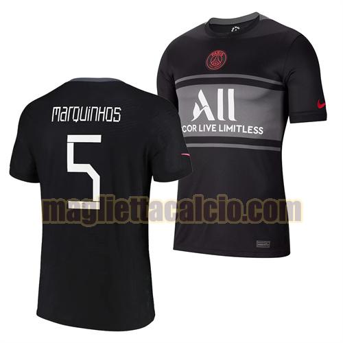 maglia marquinhos 5 paris saint germain uomo terza 2021-2022