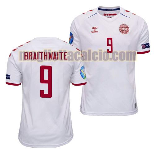 maglia martin braithwaite 9 denmark uomo seconda 2021-2022