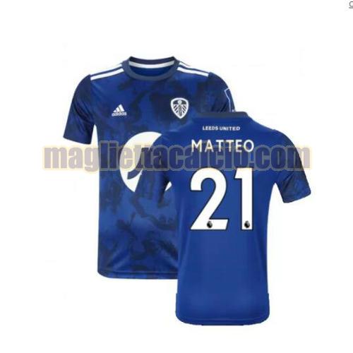 maglia matteo 21 leeds united uomo seconda 2021-2022
