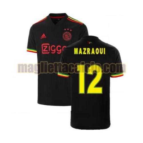 maglia mazraoui 12 ajax uomo terza 2021-2022