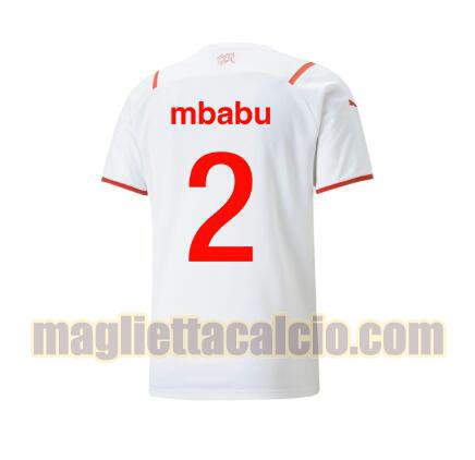 maglia mbabu 2 svizzera uomo seconda 2021-2022