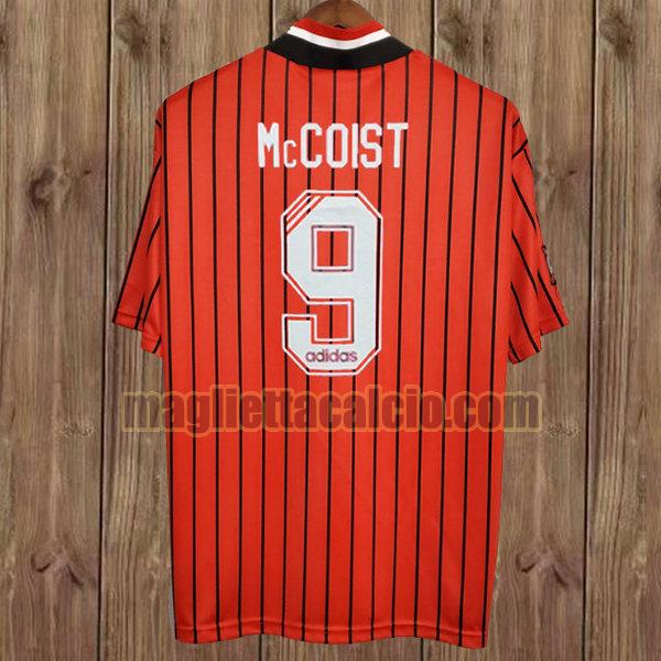 maglia mccoist 9 glasgow rangers uomo rosso seconda divisa 1994-1995
