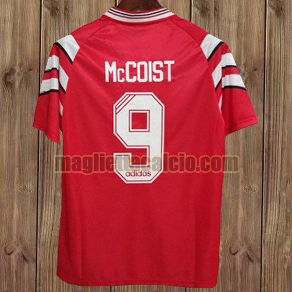 maglia mccoist 9 glasgow rangers uomo rosso terza divisa 1996-1997