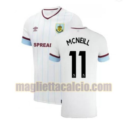 maglia mcneill 11 burnley fc uomo seconda 2021-2022