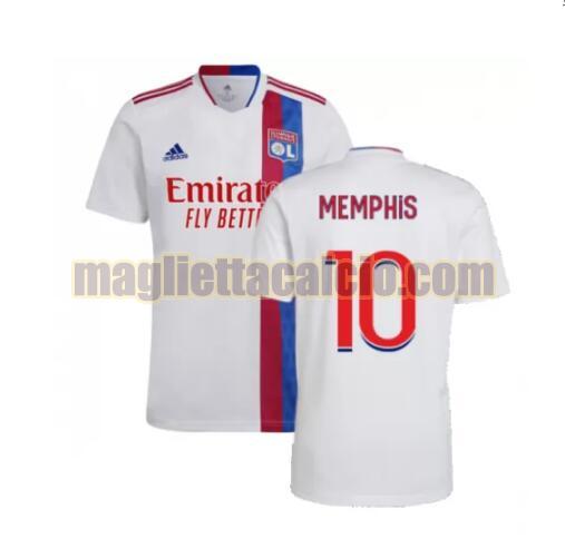 maglia memphis 10 olympique lyon uomo prima 2021-2022