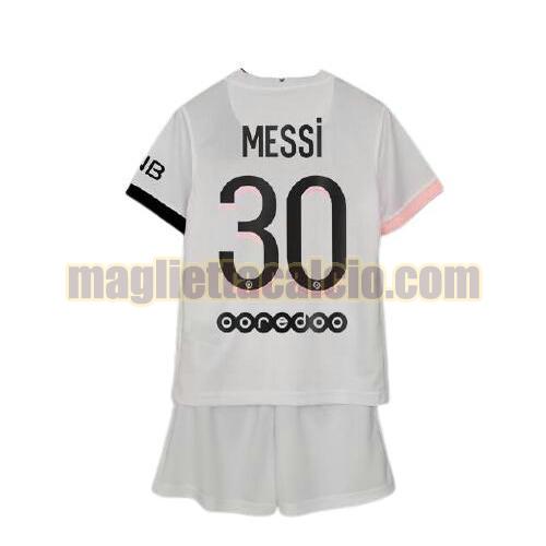 maglia messi 30 paris saint germain bambino seconda 2021-2022