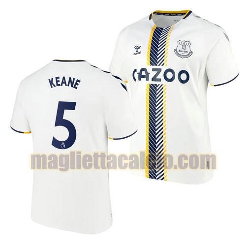 maglia michael keane 5 everton uomo terza 2021-2022