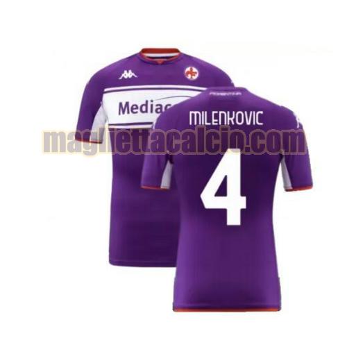 maglia milenkovic 4 fiorentina uomo prima 2021-2022