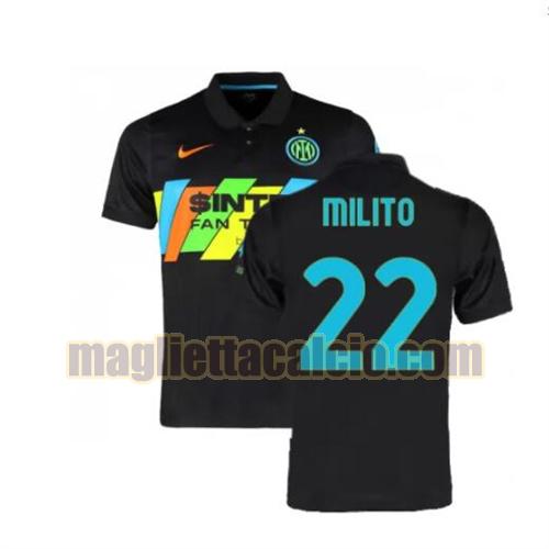 maglia milito 22 inter milan uomo terza 2021-2022