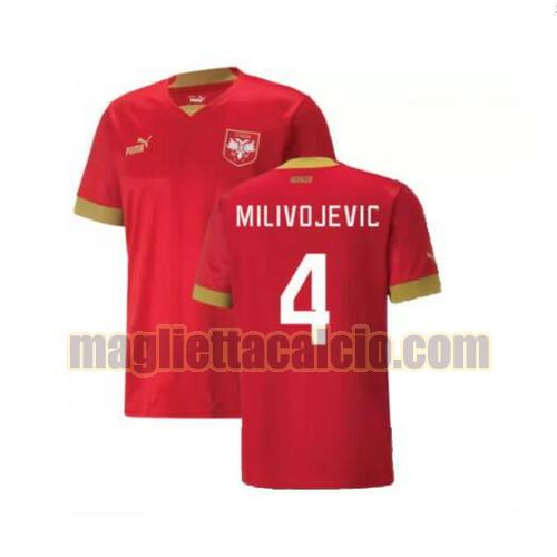 maglia milivojevic 4 serbia uomo prima 2022