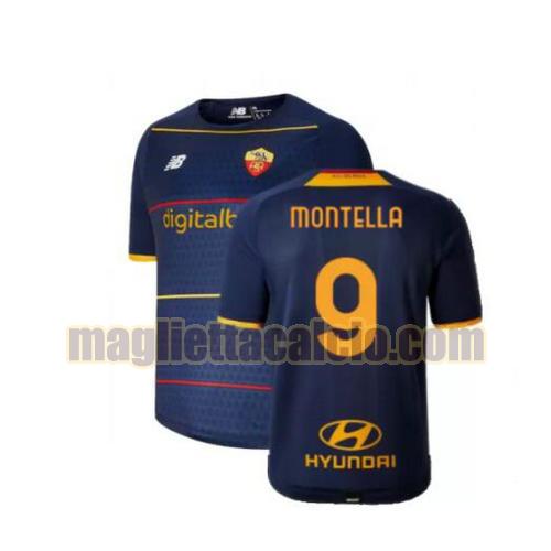 maglia montella 9 as roma uomo 4th 2021-2022