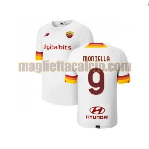 maglia montella 9 as roma uomo seconda 2021-2022