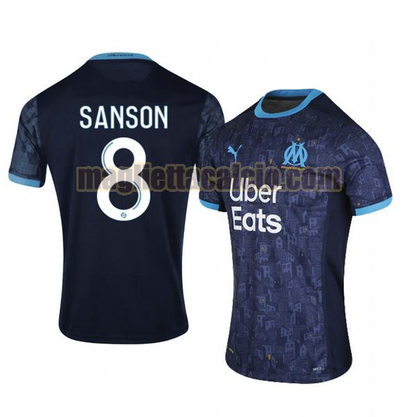 maglia morgan sanson 8 olympique marsiglia uomo seconda 2020-2021