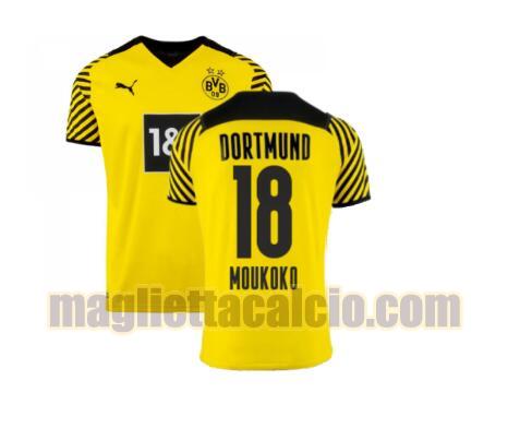 maglia moukoko 18 borussia dortmund uomo prima 2021-2022