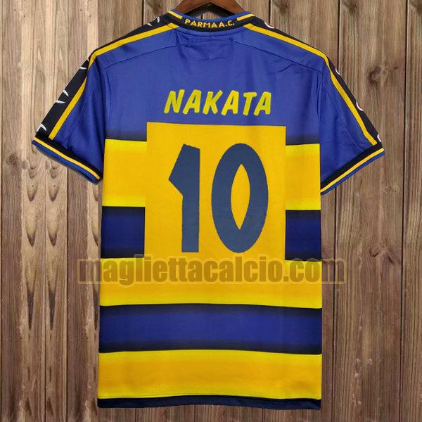 maglia nakata 10 parma giallo prima 2001-2002