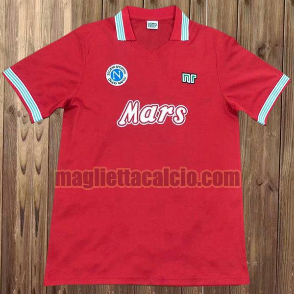 maglia napoli rosso terza 1988-1989