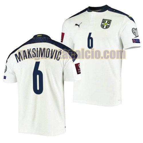 maglia nemanja maksimovic 6 serbia uomo seconda 2022