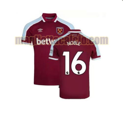 maglia noble 16 west ham united uomo prima 2021-2022