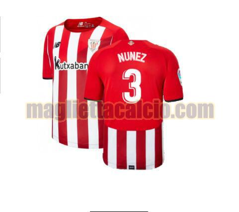 maglia nunez 3 athletic bilbao uomo prima 2021-2022