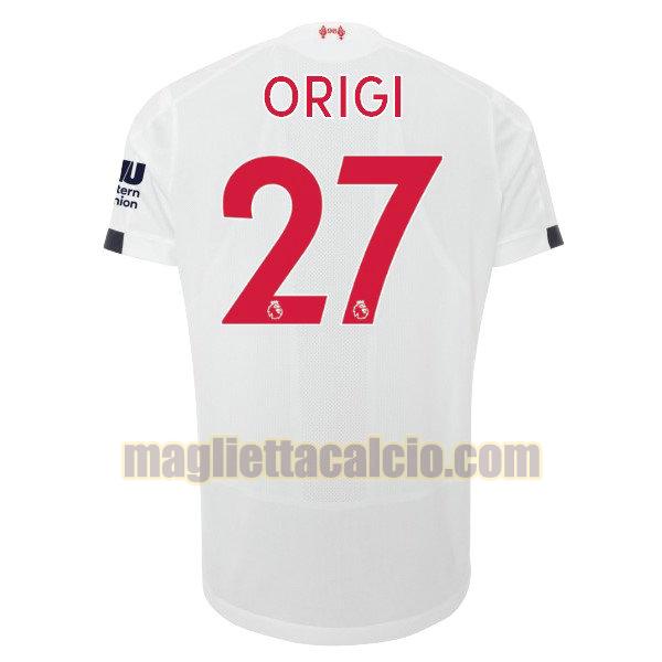 maglia origi 27 liverpool uomo seconda divise 2019-2020