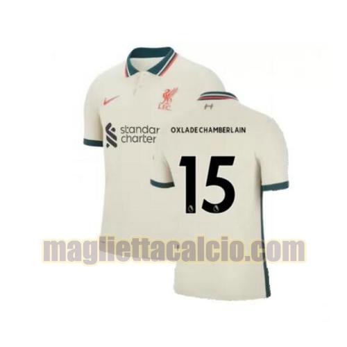 maglia oxlade chamberlain 15 liverpool uomo seconda 2021-2022
