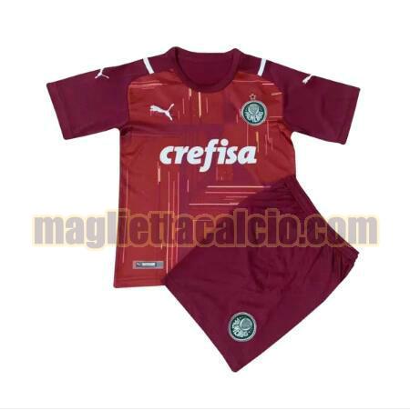 maglia palmeiras bambino portiere 2021-2022 rosso