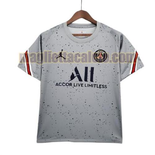 maglia paris saint germain uomo tuta grigio 2021-2022