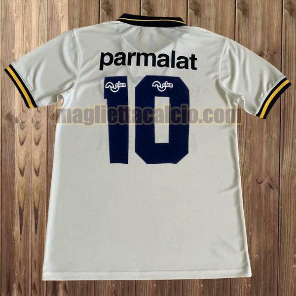 maglia parmalat 10 boca juniors uomo bianca seconda divisa 1994-1995