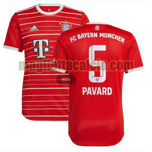 maglia pavard 5 bayern monaco uomo prima 2022-2023