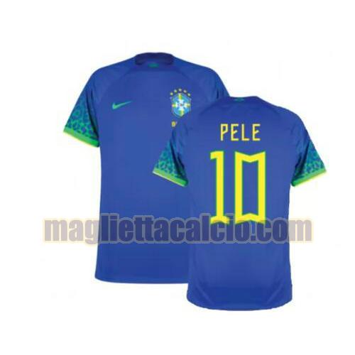 maglia pele 10 brasile uomo seconda 2022