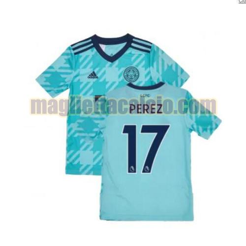 maglia perez 17 leicester city uomo seconda 2021-2022