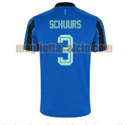 maglia perr schuurs 3 ajax uomo seconda 2021-2022