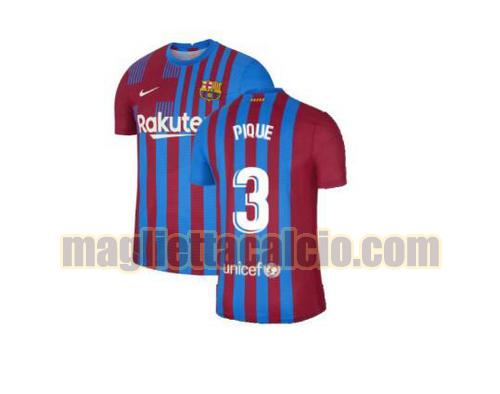 maglia pique 3 barcellona uomo prima 2021-2022